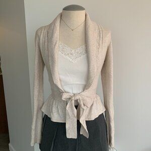 H&M Scandi girl front tie cardigan size xs